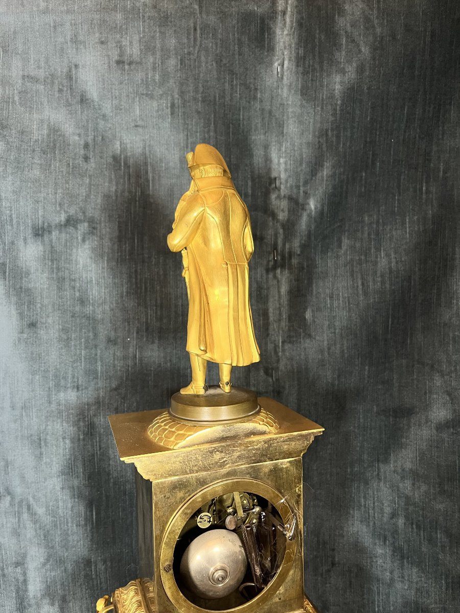 Orologio in bronzo dorato francese-photo-3