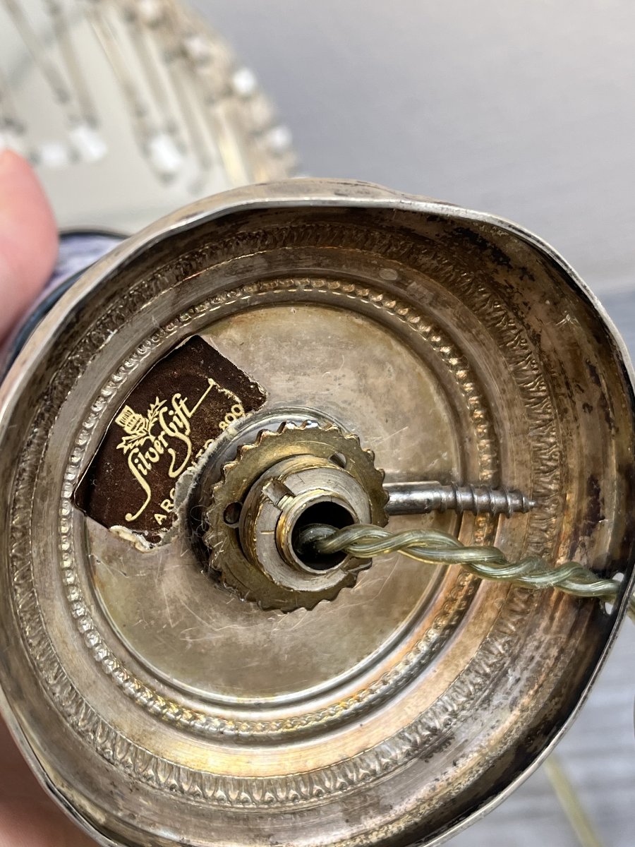  Lampada da tavolo - .800 argento-photo-1