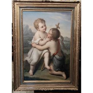 Dipinto raffigurante Gesù bambino con San Giovannino. 