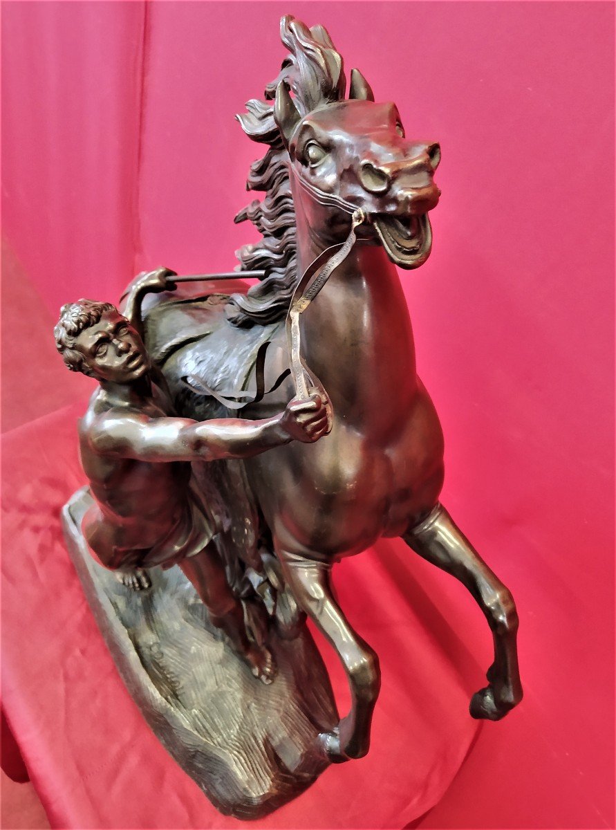 Cavallo in Bronzo firmato Coustou-photo-2