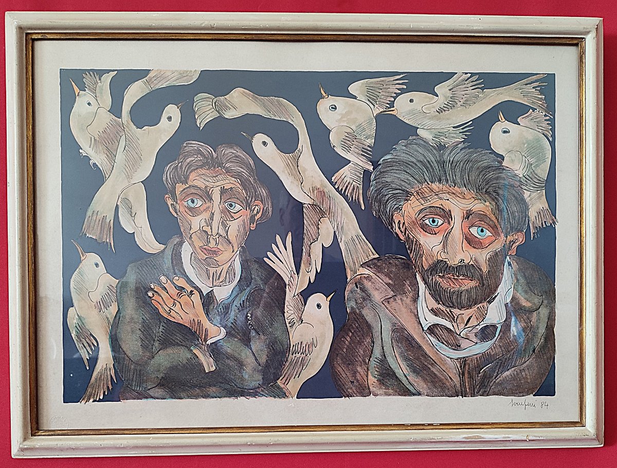 Volti e colombe Giuseppe Serafini 1915 - 1987-photo-6