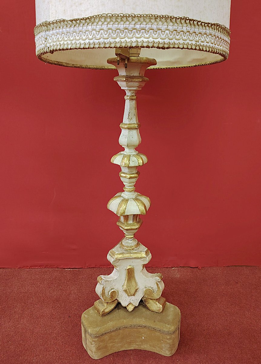 Coppia candelabri laccati-photo-2