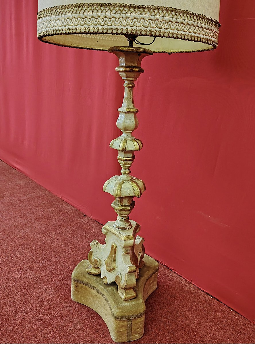 Coppia candelabri laccati-photo-3