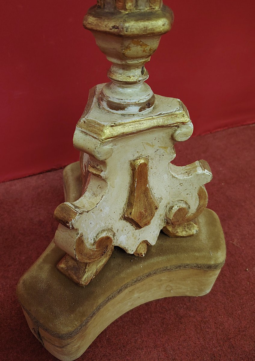 Coppia candelabri laccati-photo-2