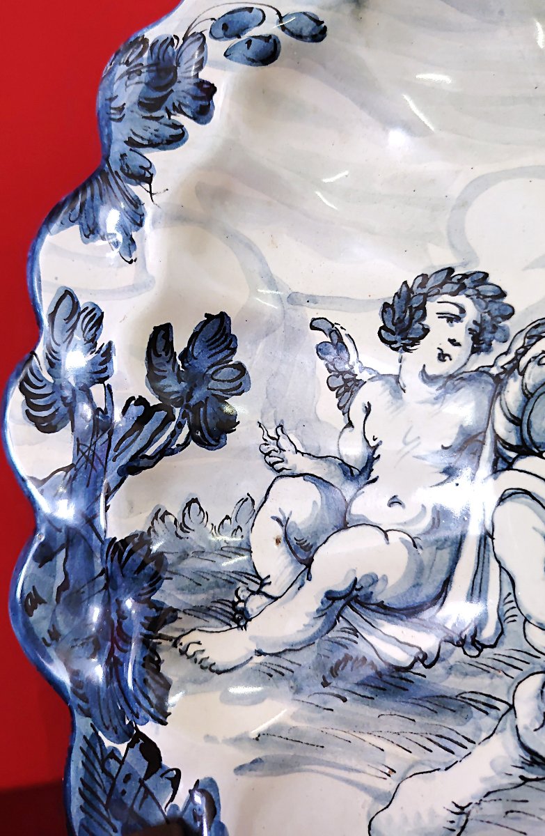 Coppia di piatti in ceramica dipinti-photo-4