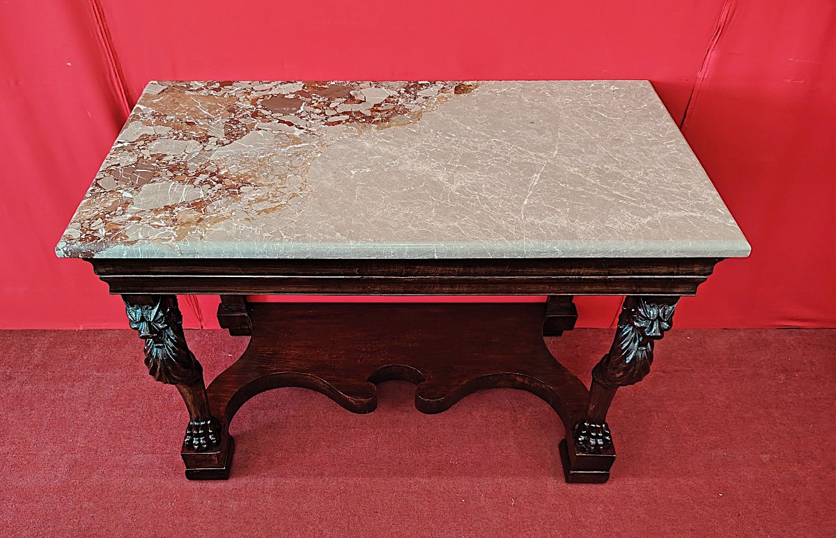 Consolle siciliana con grifoni-photo-2