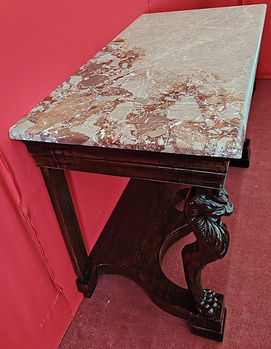 Consolle siciliana con grifoni-photo-2