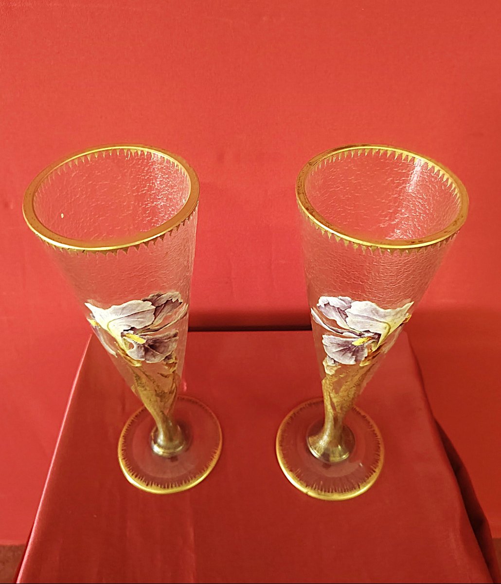 Coppia Vasi Art Nouveau-photo-3