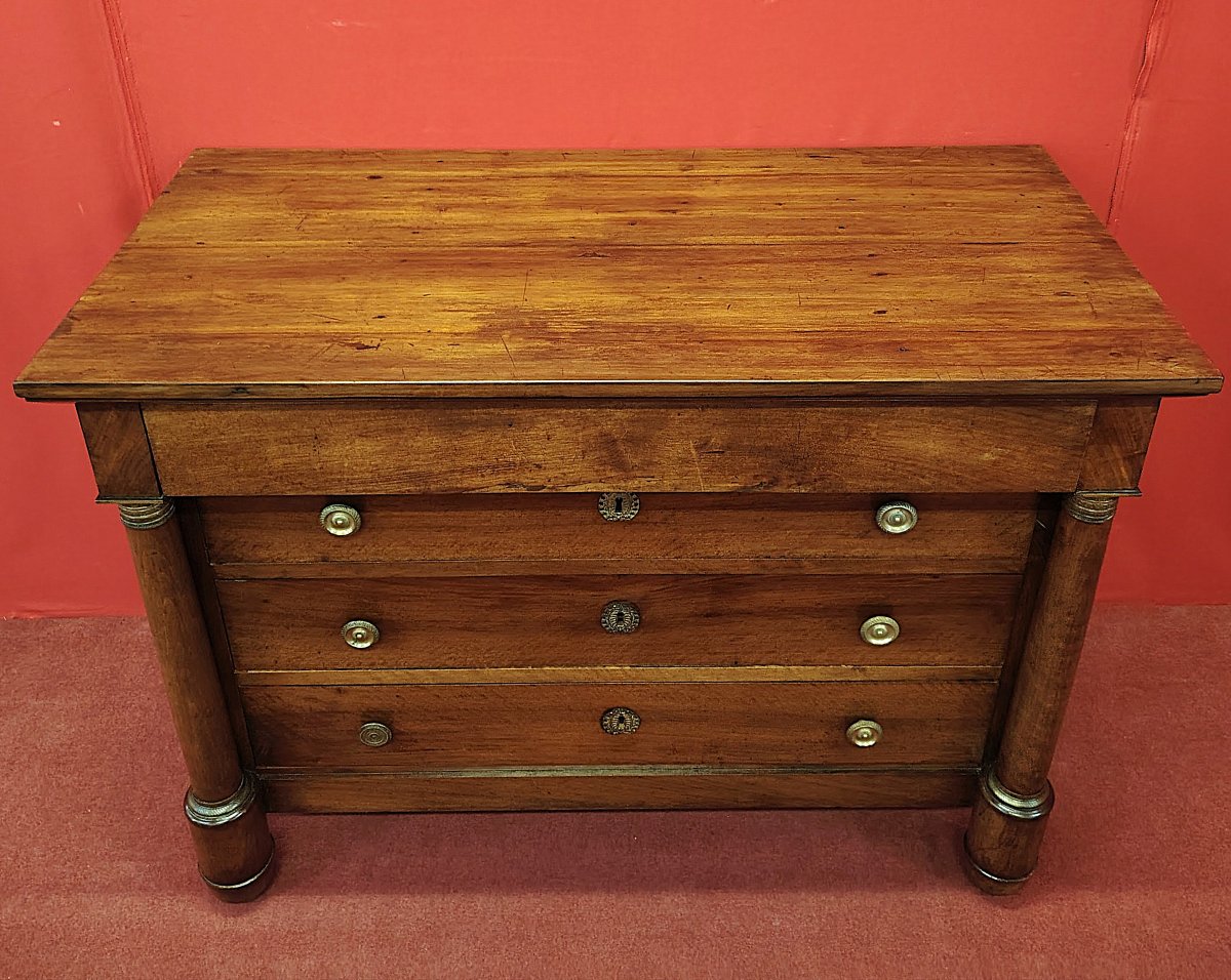 Comò Impero in noce-photo-2