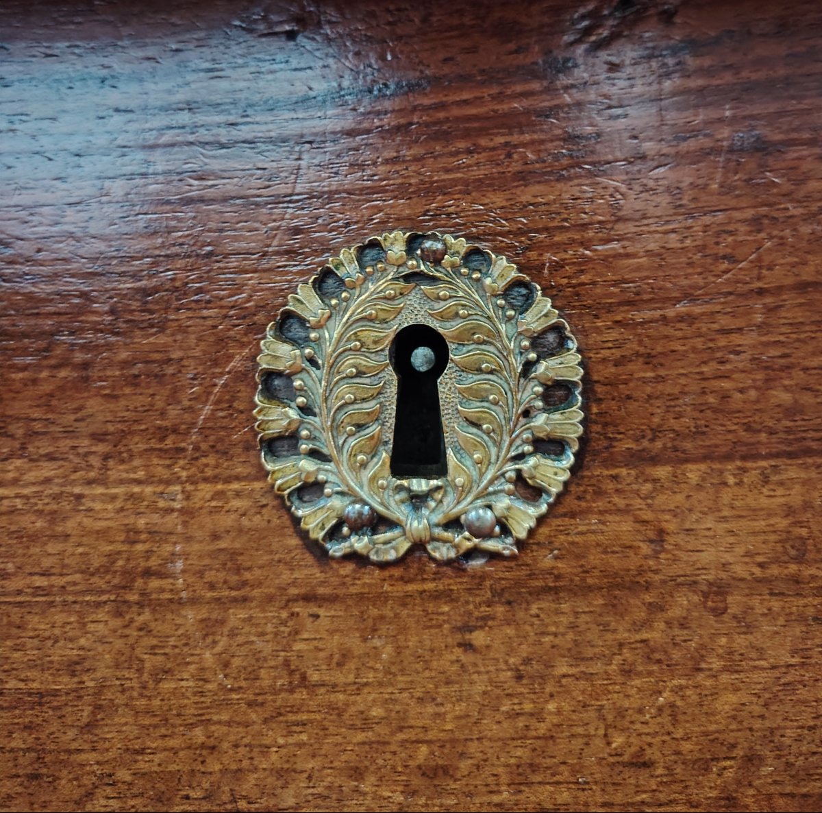 Comò Impero in noce-photo-3