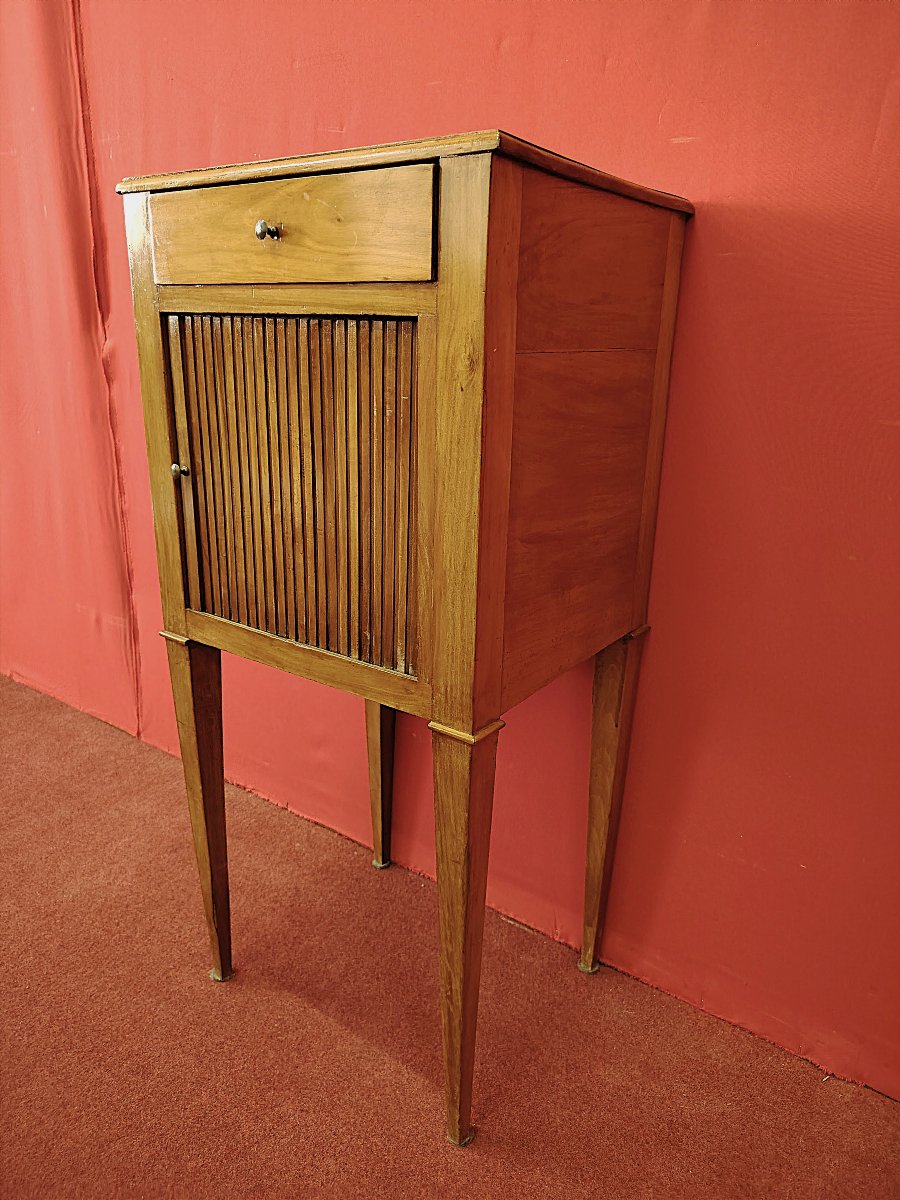 Comodino a serranda in ciliegio-photo-3