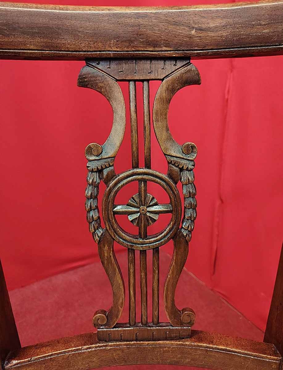 Gruppo di quattro sedie Impero-photo-2