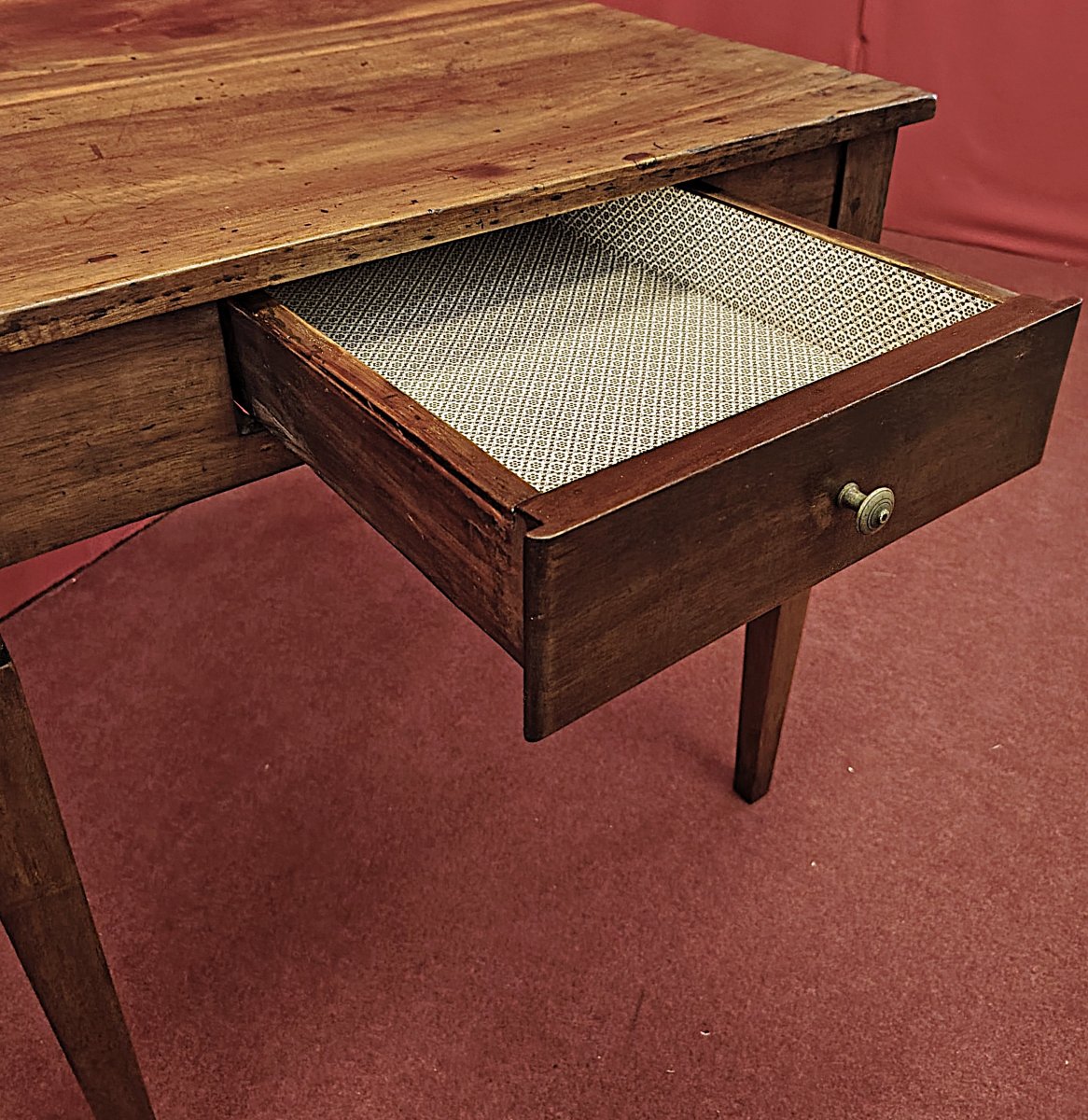 Piccolo tavolino quadrato Luigi XVI-photo-1