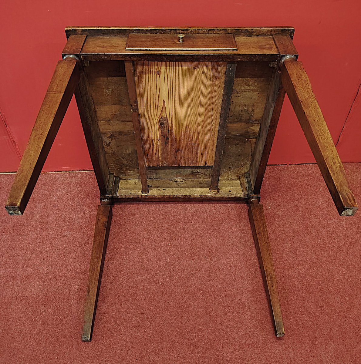 Piccolo tavolino quadrato Luigi XVI-photo-5