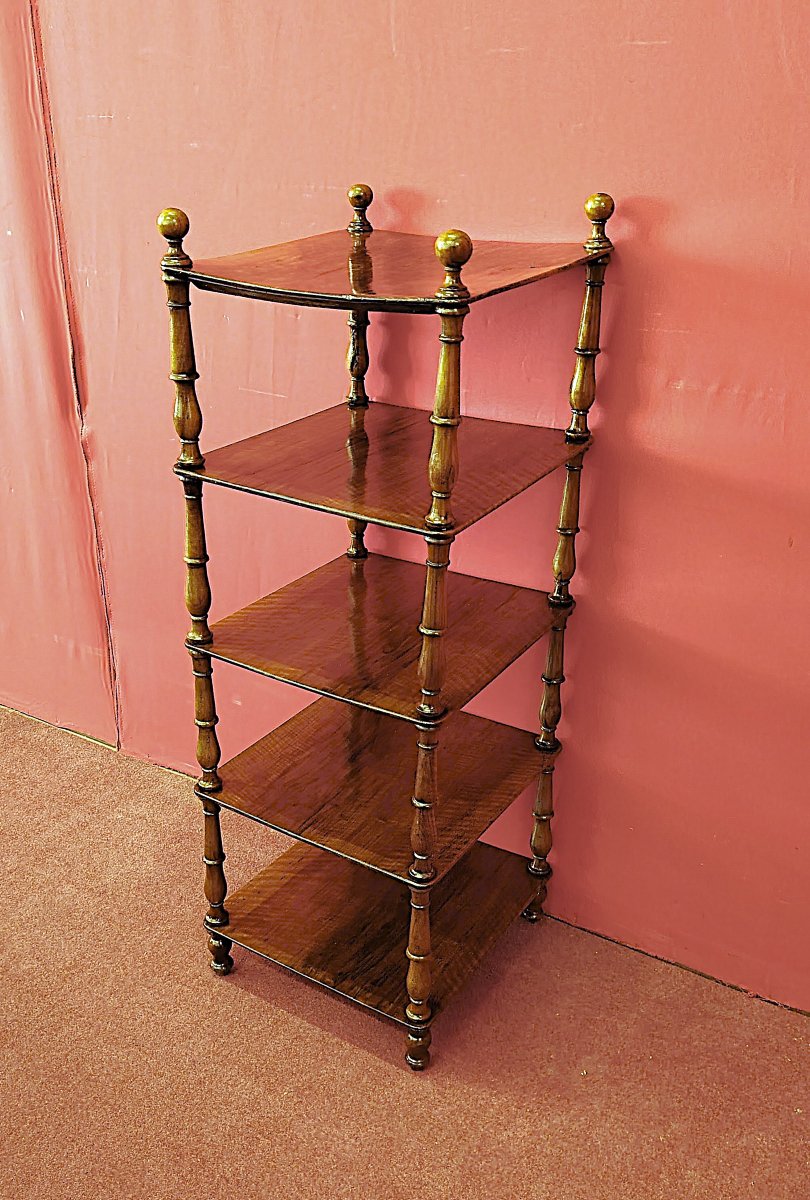 Etagere quadrata in Noce-photo-2