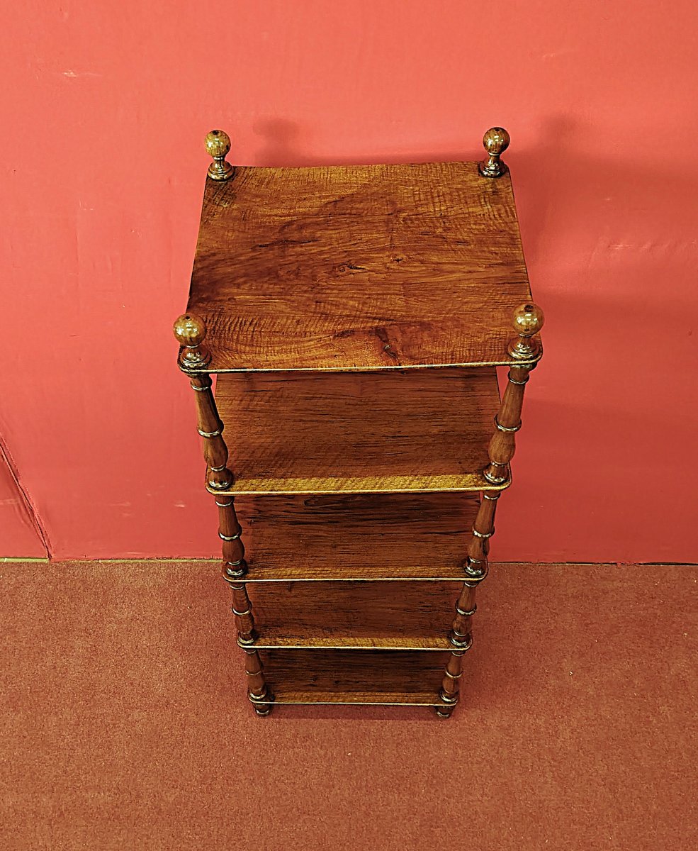 Etagere quadrata in Noce-photo-3
