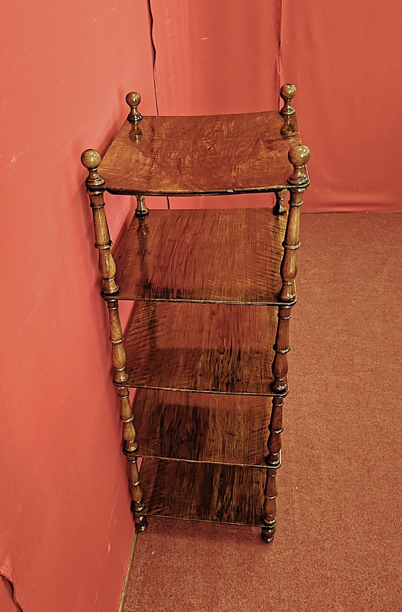 Etagere quadrata in Noce-photo-4