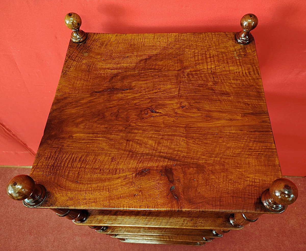 Etagere quadrata in Noce-photo-2