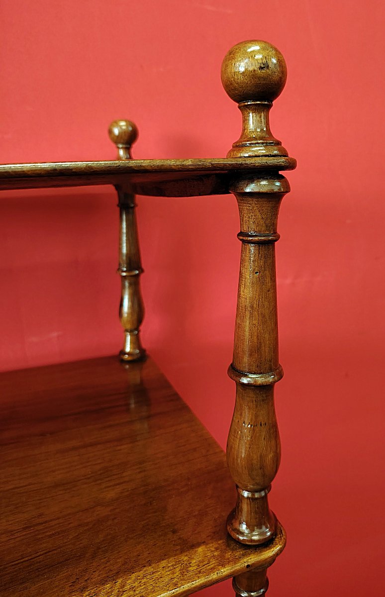 Etagere quadrata in Noce-photo-3