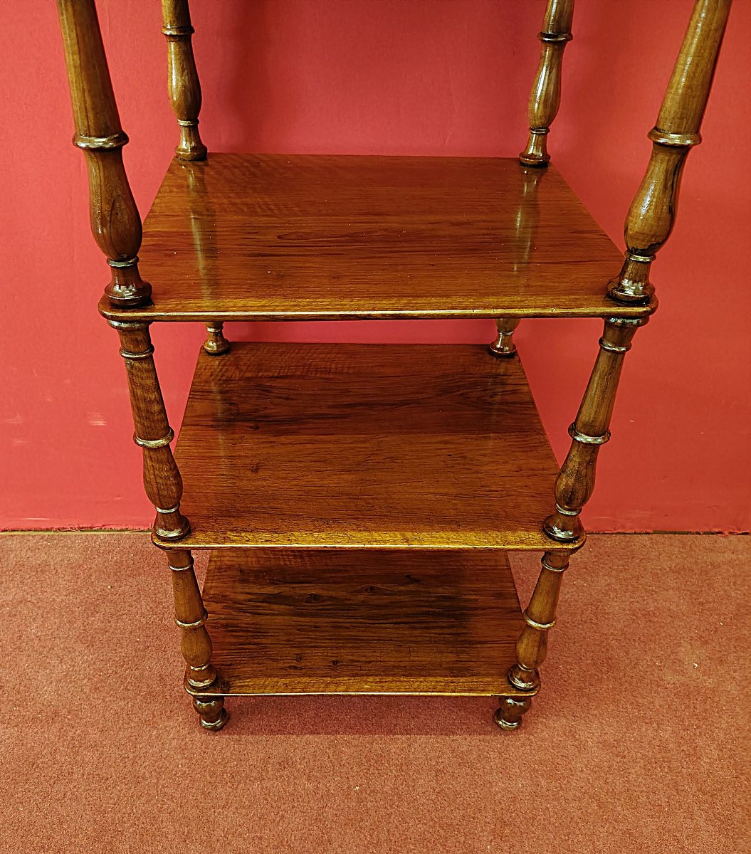 Etagere quadrata in Noce-photo-4