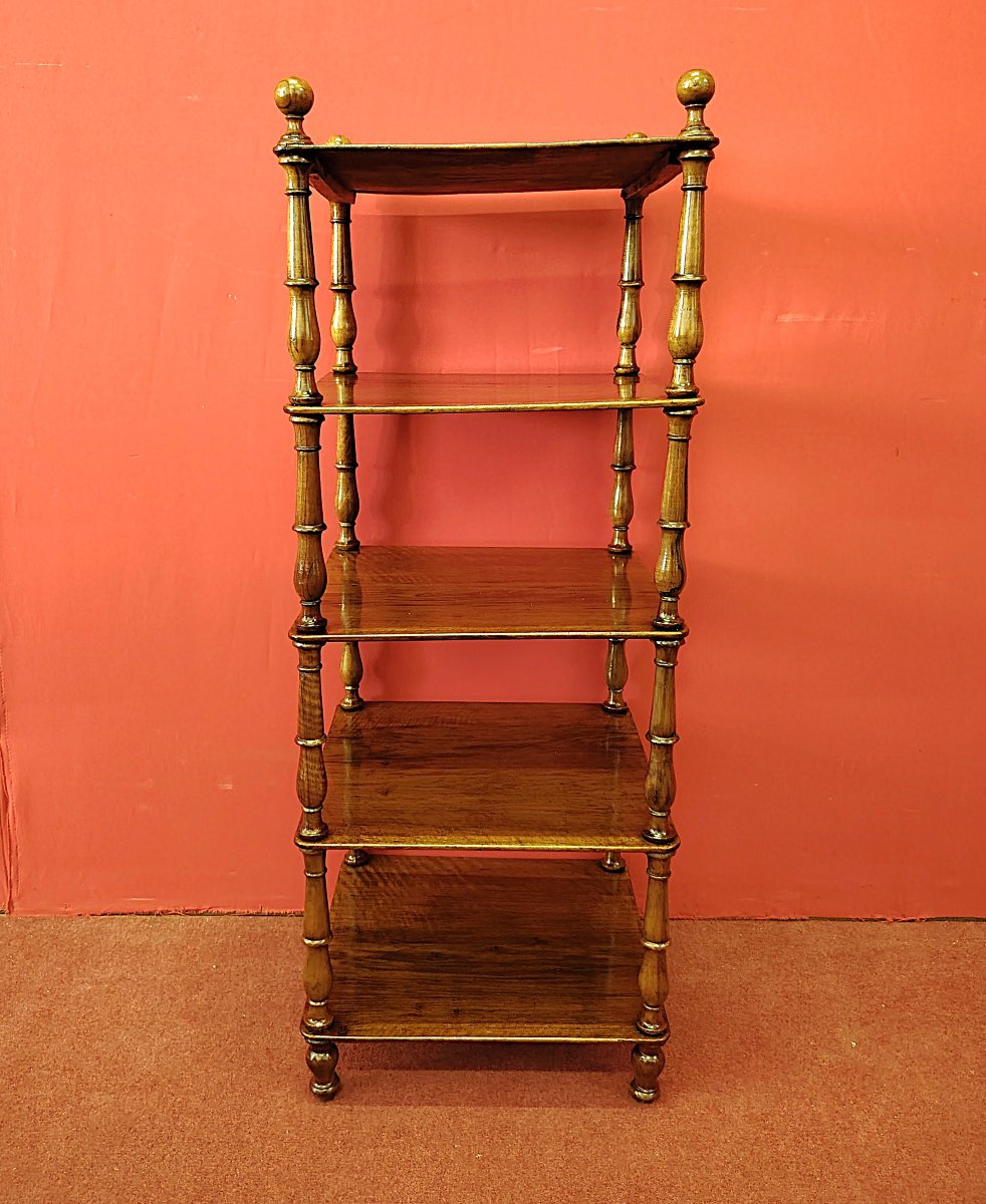 Etagere quadrata in Noce-photo-6