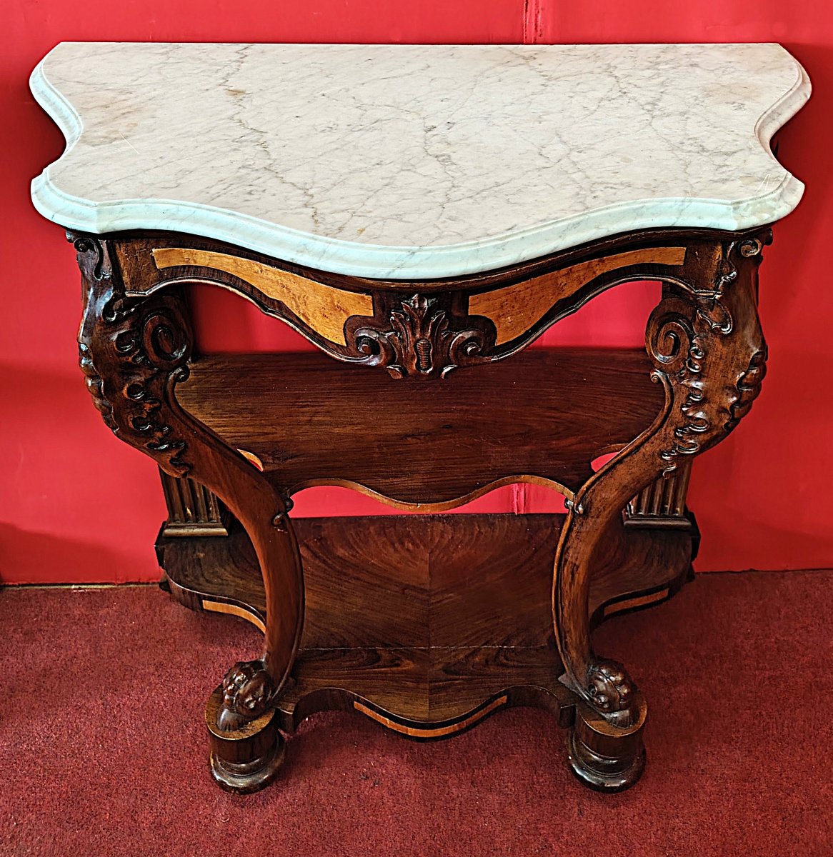 Coppia consolle con marmo-photo-2