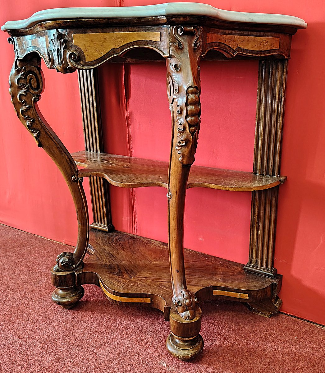 Coppia consolle con marmo-photo-3