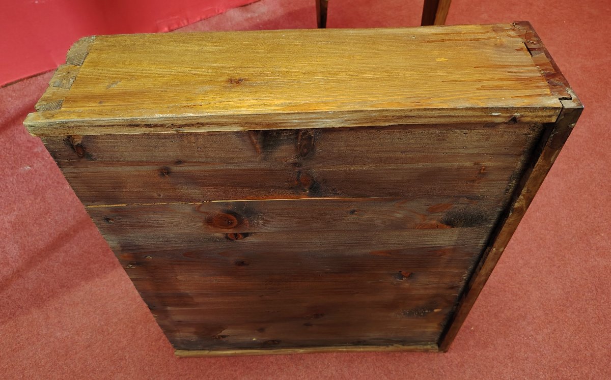 Scrivania in Noce con tiretto-photo-5