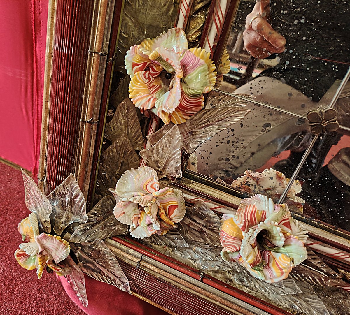 Grande specchiera vetro Murano-photo-2