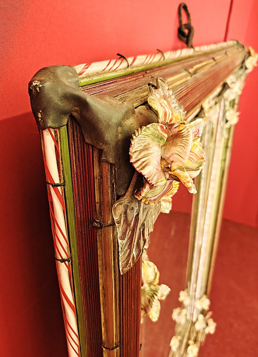 Grande specchiera vetro Murano-photo-3