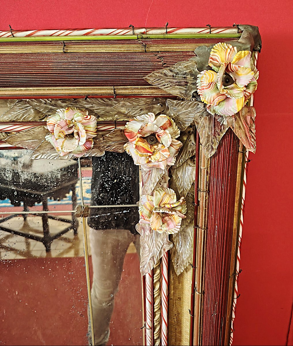 Grande specchiera vetro Murano-photo-5