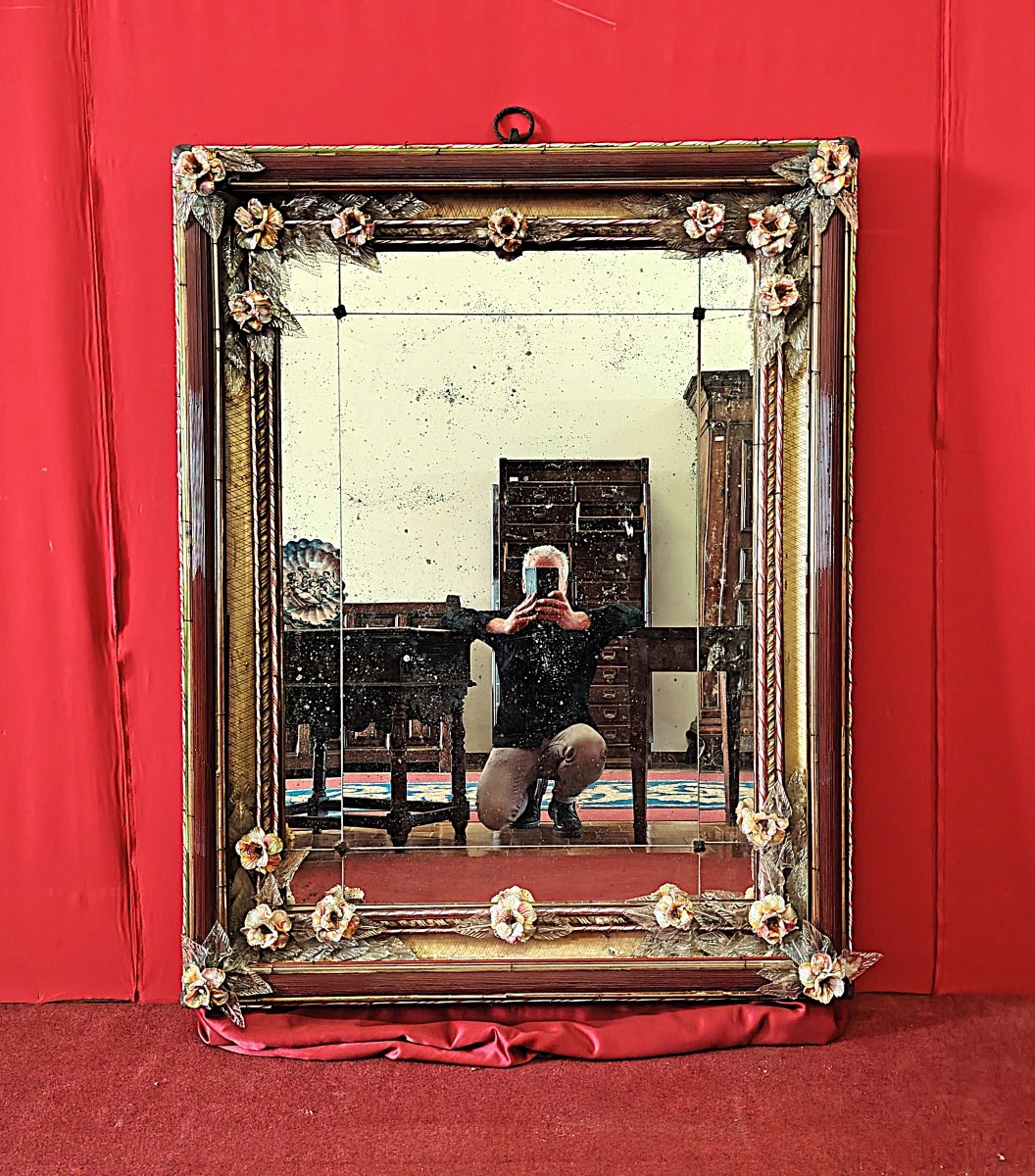 Grande specchiera vetro Murano-photo-6