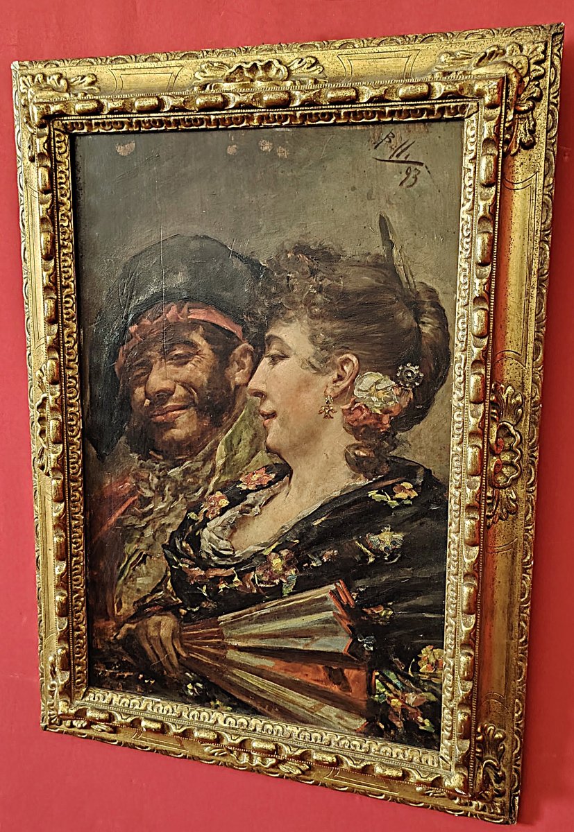 Enrico Belli (1875 - 1907) - Scena Galante Spagnola (1893)-photo-2