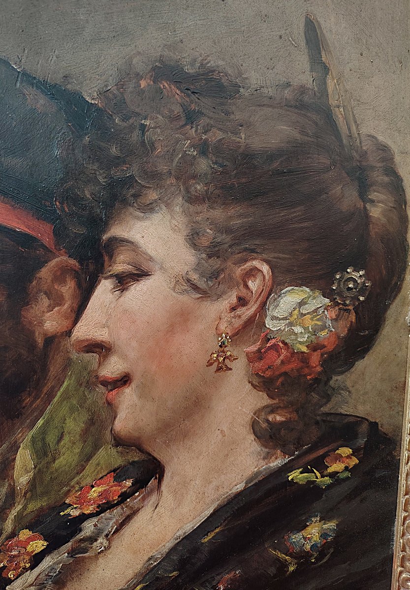 Enrico Belli (1875 - 1907) - Scena Galante Spagnola (1893)-photo-3