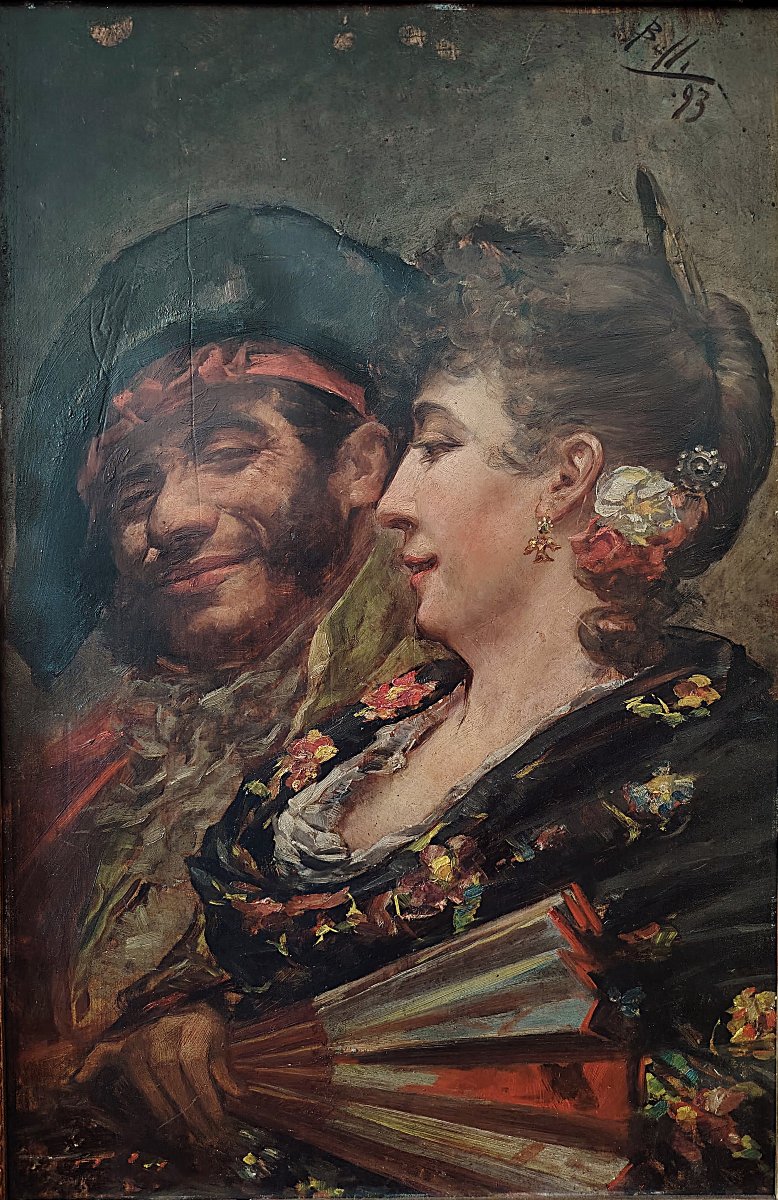 Enrico Belli (1875 - 1907) - Scena Galante Spagnola (1893)-photo-4