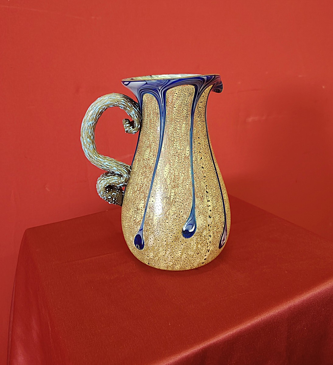 Brocca in vetro soffiato Murano