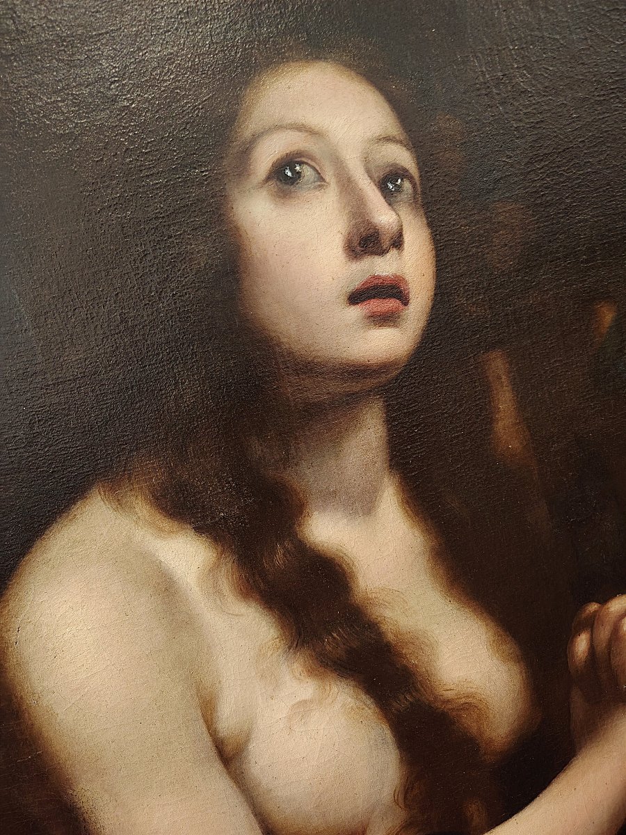 Maddalena penitente – Scuola Fiorentina del Seicento (Cerchia di G. Martinelli / F. Furini)-photo-3