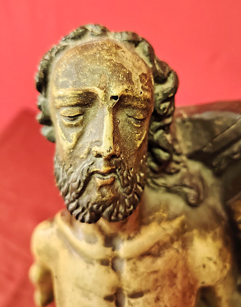 Pietà (Vesperbild) in legno policromo e dorato – Fine XV / Inizio XVI sec.-photo-1
