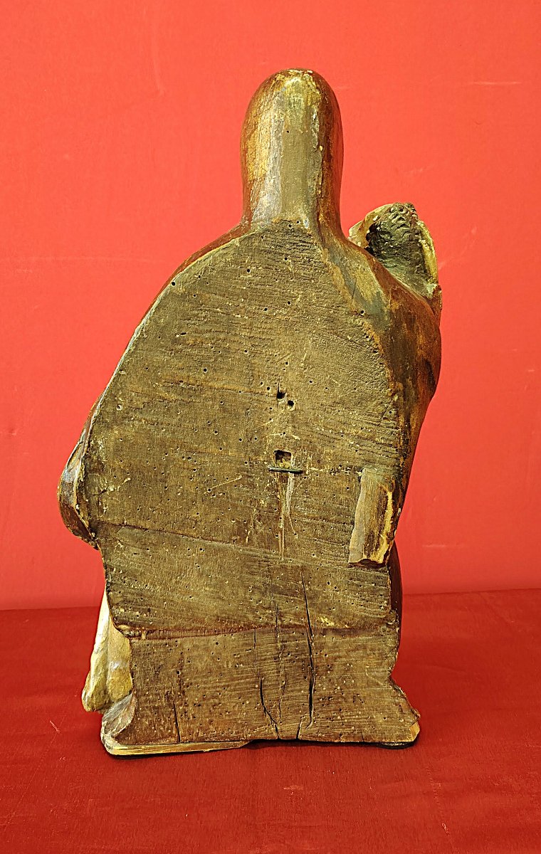 Pietà (Vesperbild) in legno policromo e dorato – Fine XV / Inizio XVI sec.-photo-5