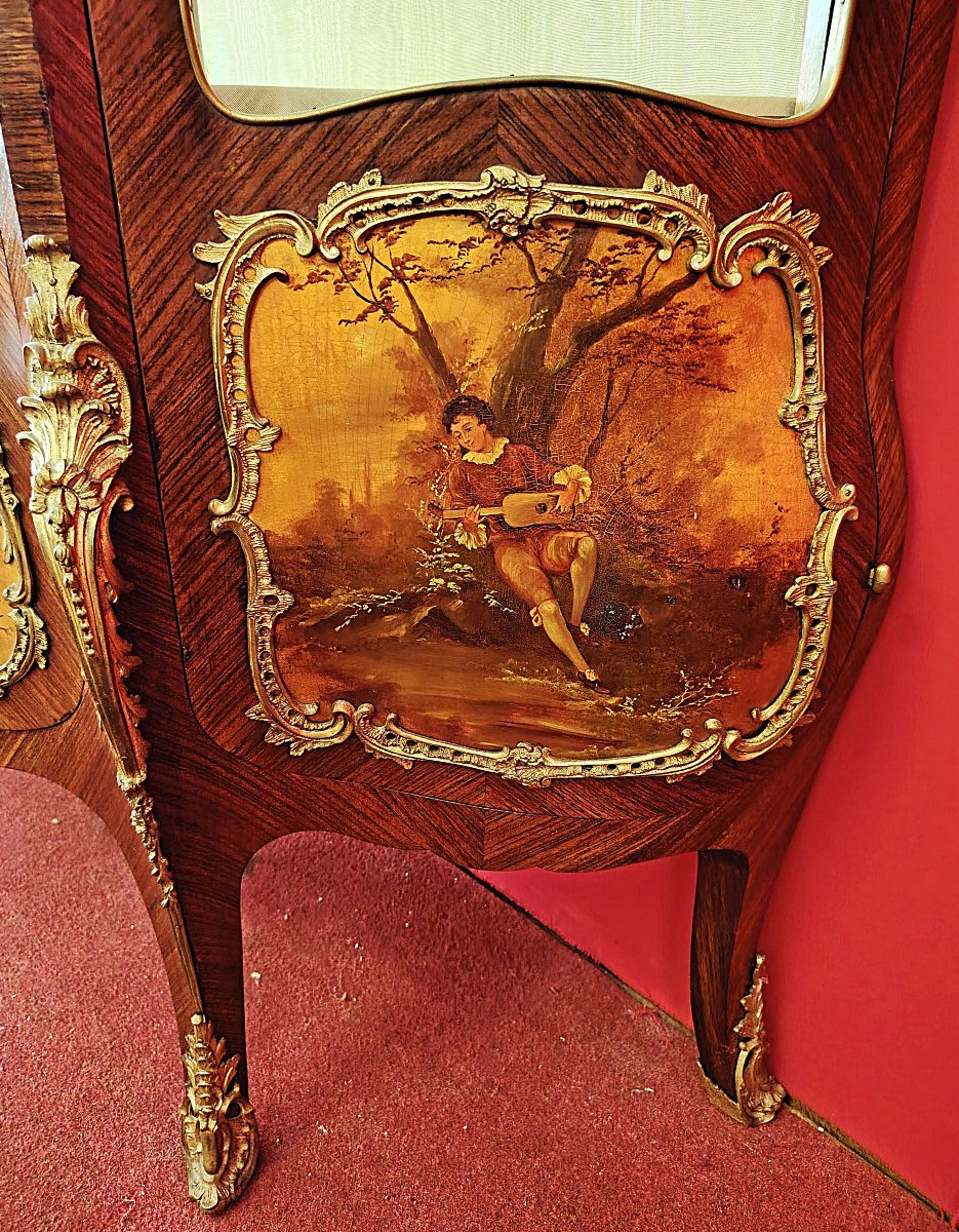 Vetrina Bombata Stile Luigi XV – Epoca Napoleone III-photo-1