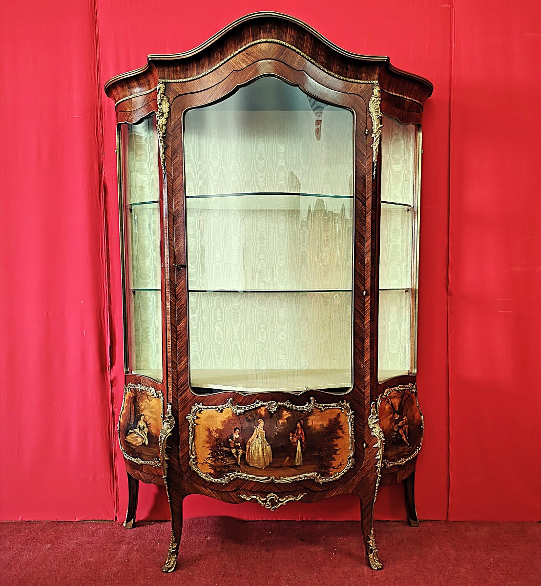 Vetrina Bombata Stile Luigi XV – Epoca Napoleone III-photo-6