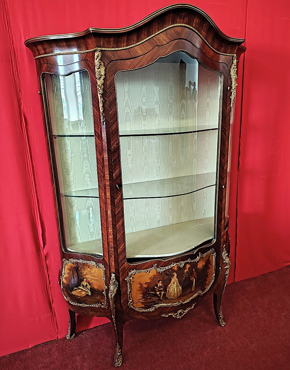 Vetrina Bombata Stile Luigi XV – Epoca Napoleone III