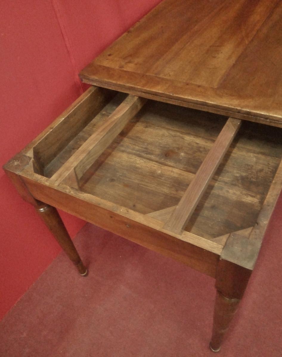 Table Extensible En Noyer, Empire-photo-3