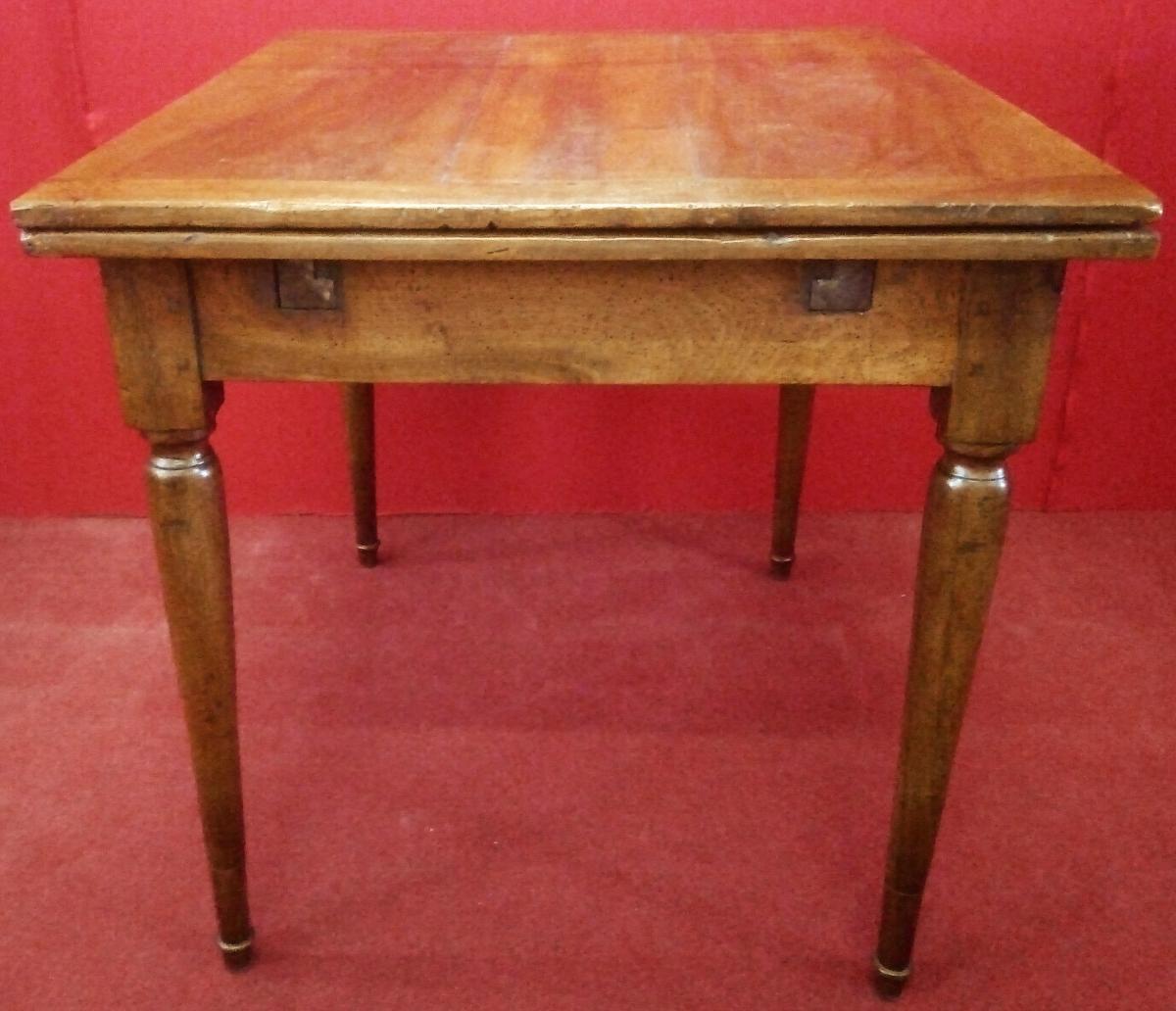 Table Extensible En Noyer, Empire-photo-5