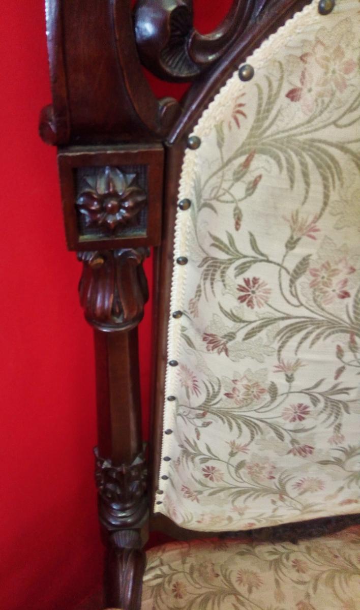 Paire De Fauteuils Sculptés-photo-4