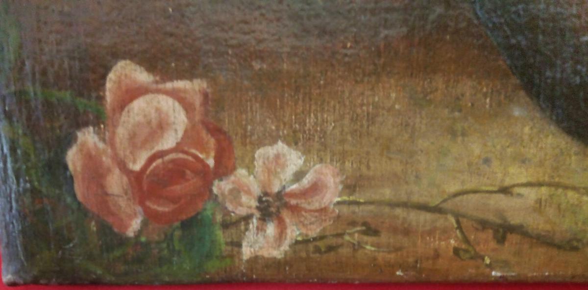 Peinture d'Un Vase De Fleurs-photo-2