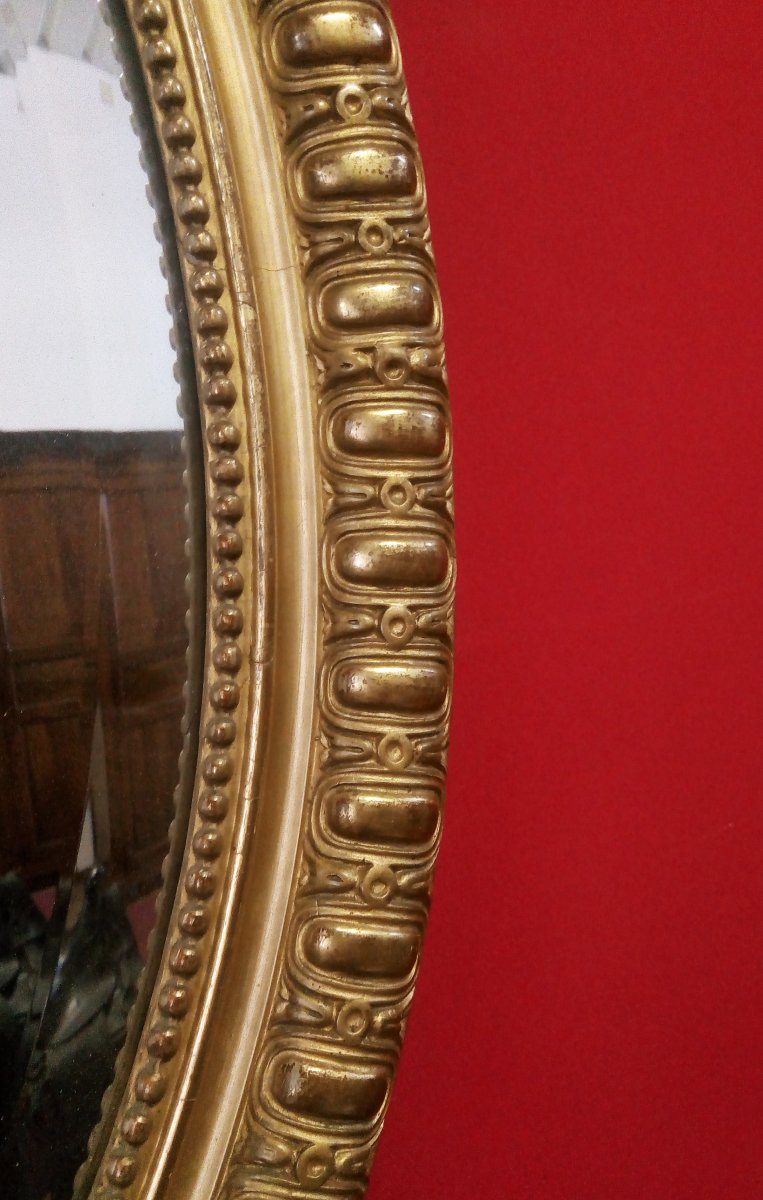 Miroir Ovale Avec Noeud d'Amour-photo-3