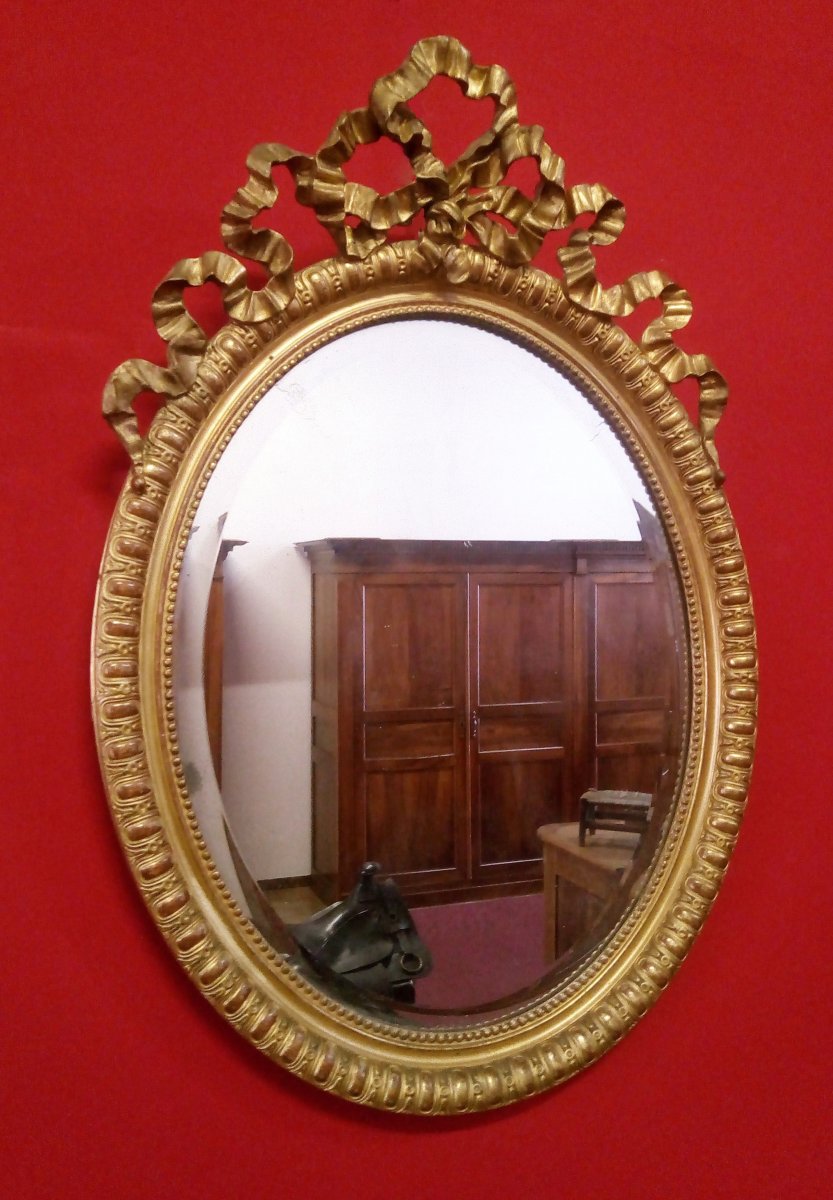 Miroir Ovale Avec Noeud d'Amour-photo-4