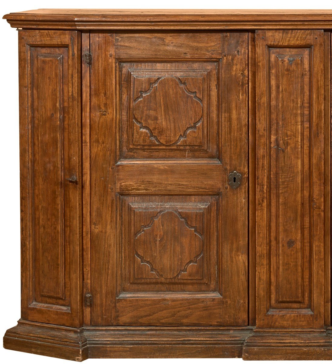 Credenza scantonata in Noce Mantova '600-photo-3