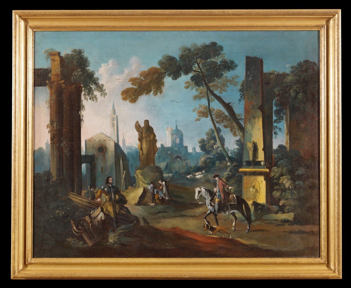 Paesaggio con Figure Vetturali '700-photo-1